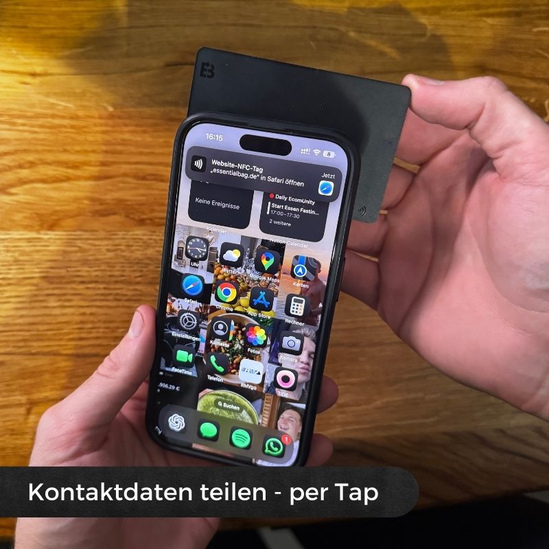 Digitale Visitenkarte mit NFC Tag