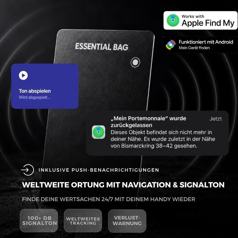 Weltweite Ortung mit Navigation und Signalton