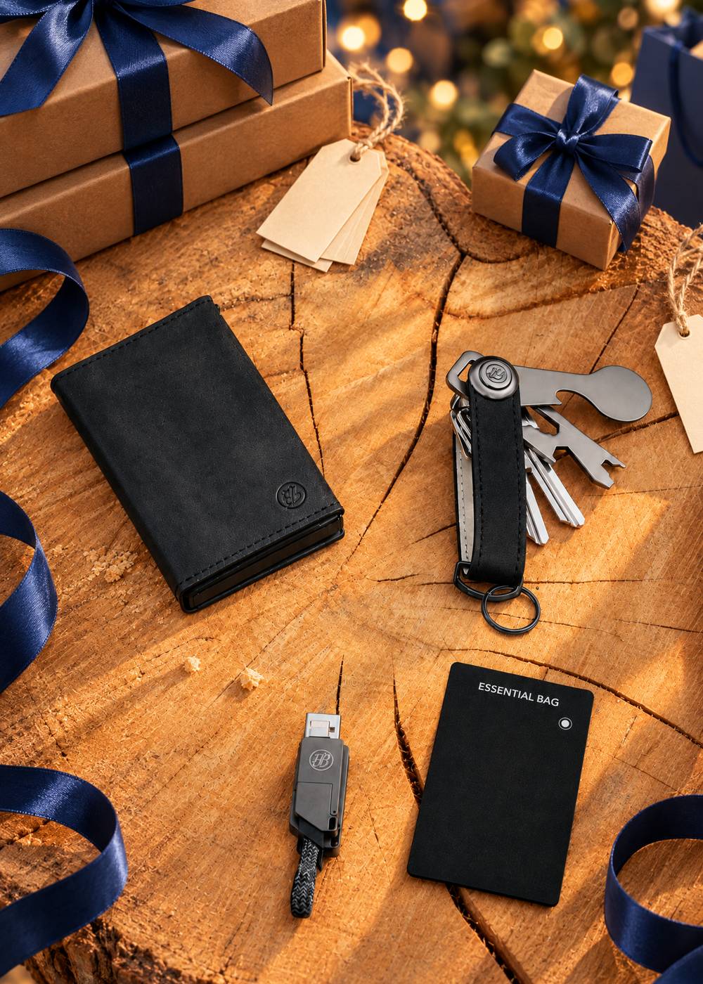 Prime Deal Days Sale – Essentialbag Smart Wallet, Schlüsseletui, Tracker Karte und Ladekabel