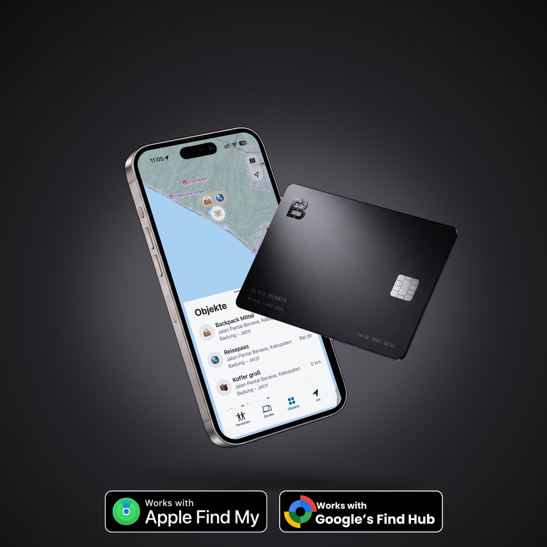 Tracker Card 3.0 Apple and Android