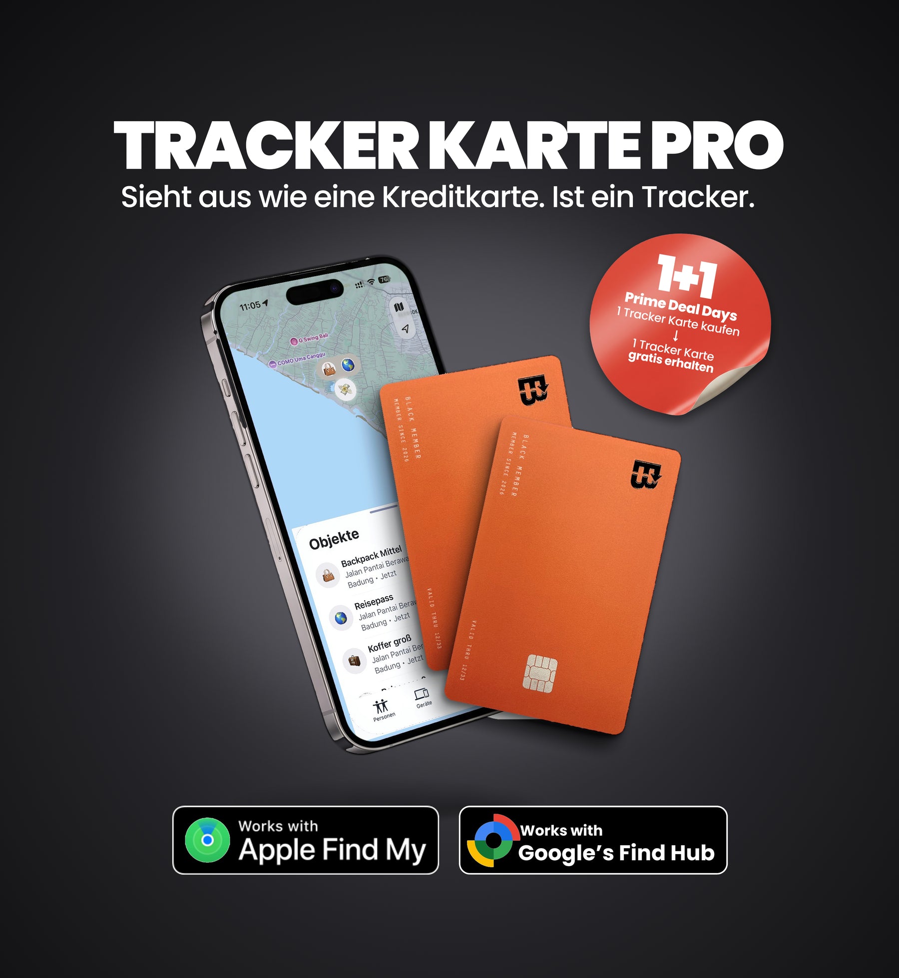Tracker Card 3.0 Apple and Android