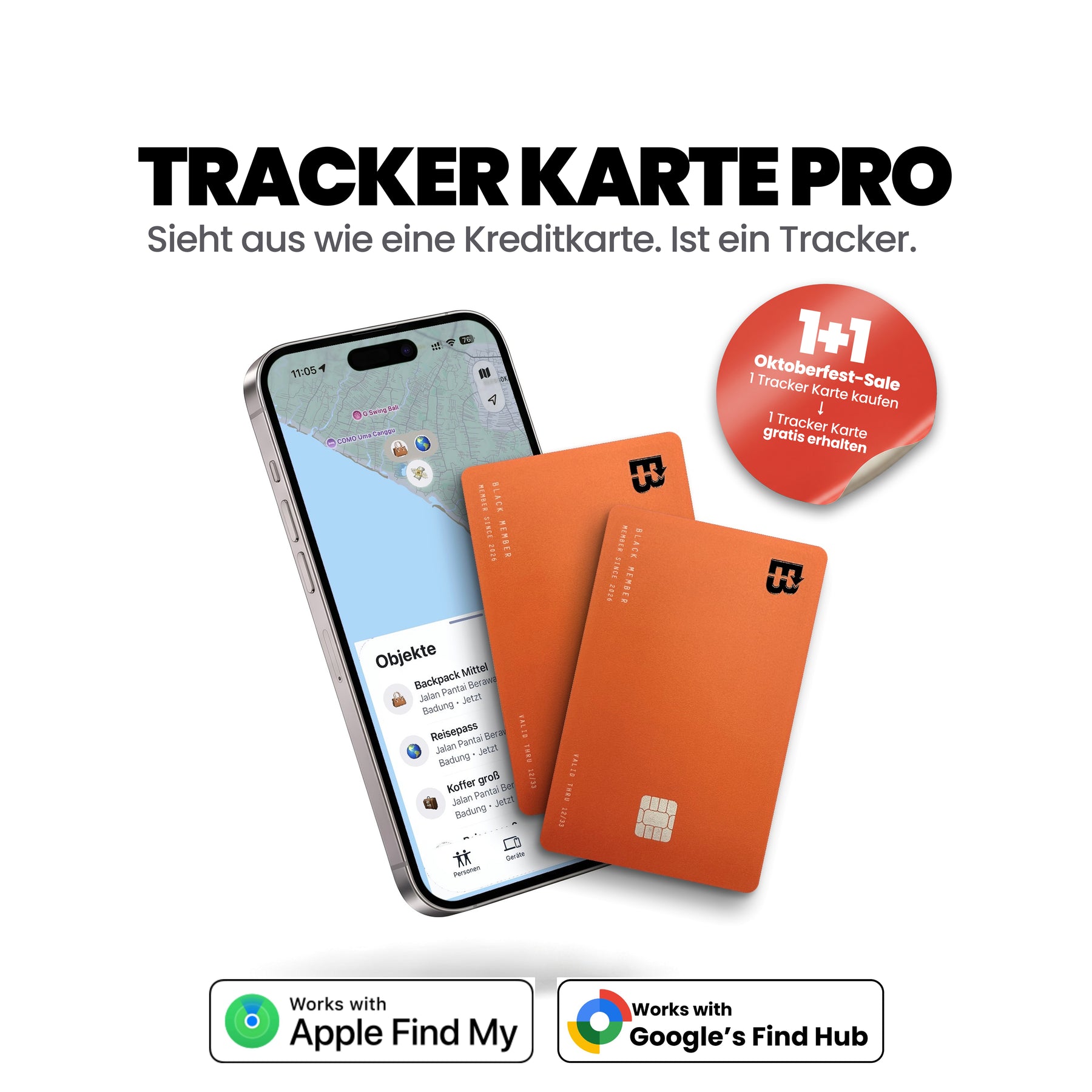 Tracker Card 3.0 Apple and Android
