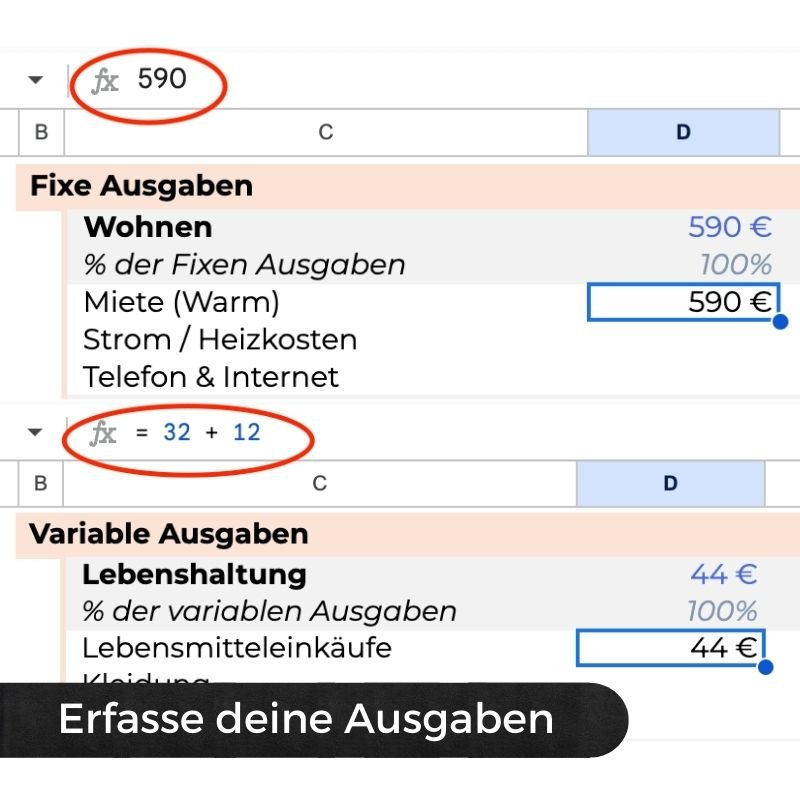 Digitaler Budget-Planer