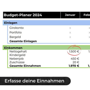 Digitaler Budget-Planer